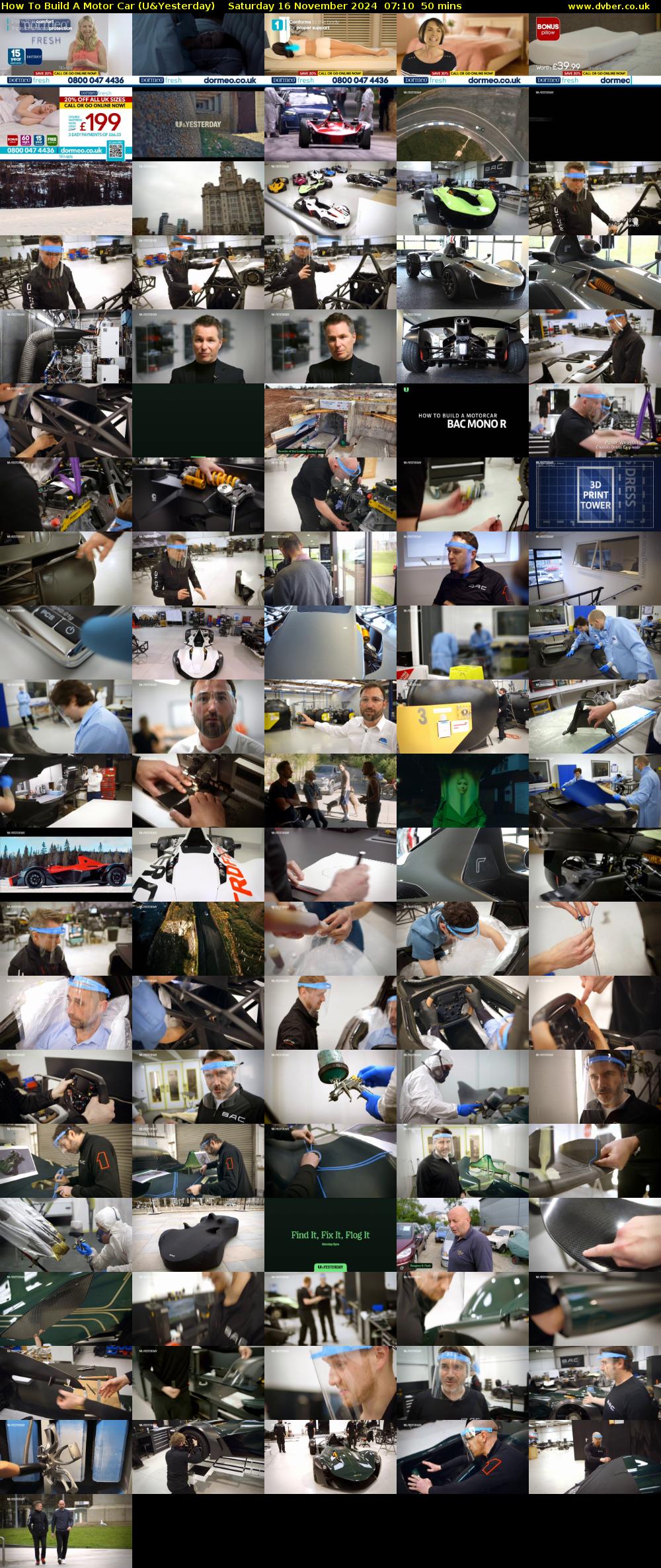 How To Build A Motor Car (U&Yesterday) Saturday 16 November 2024 07:10 - 08:00