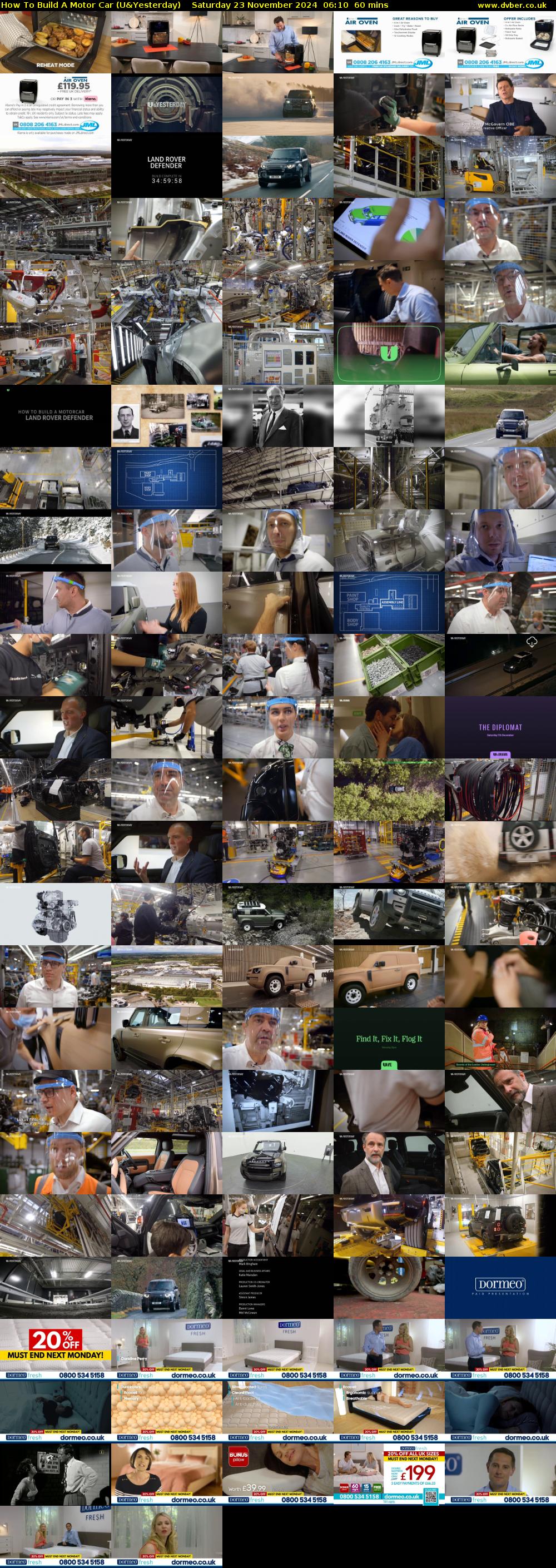 How To Build A Motor Car (U&Yesterday) Saturday 23 November 2024 06:10 - 07:10