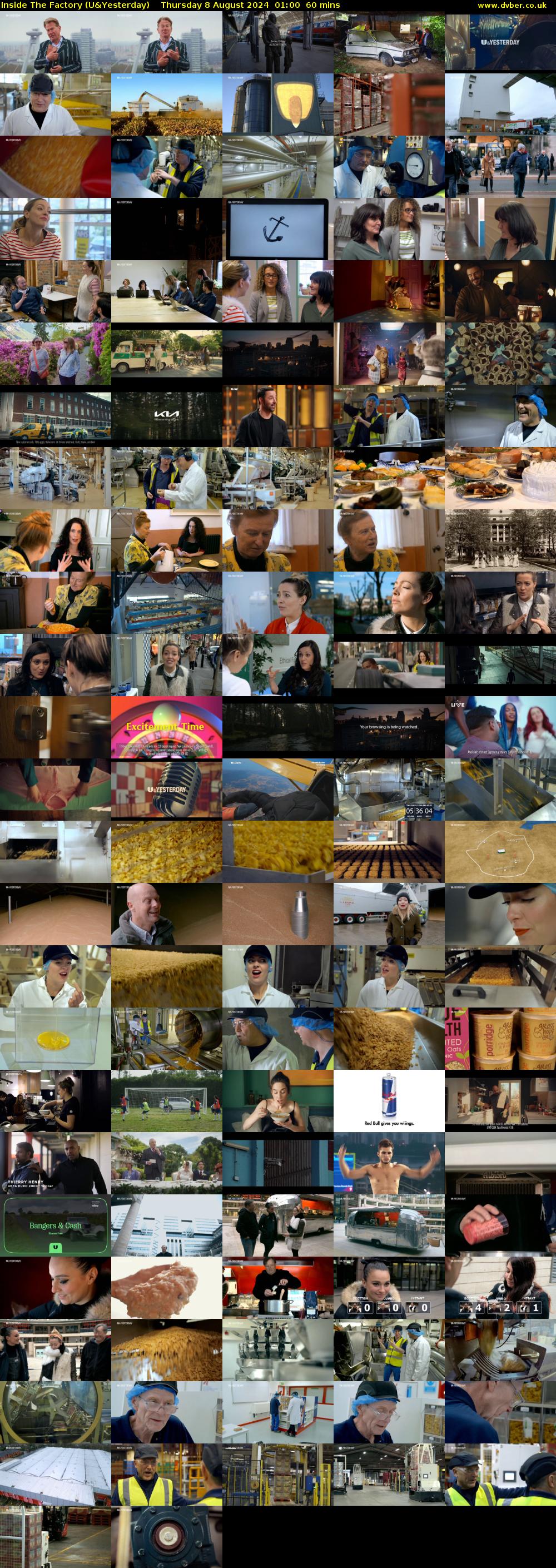 Inside The Factory (U&Yesterday) Thursday 8 August 2024 01:00 - 02:00