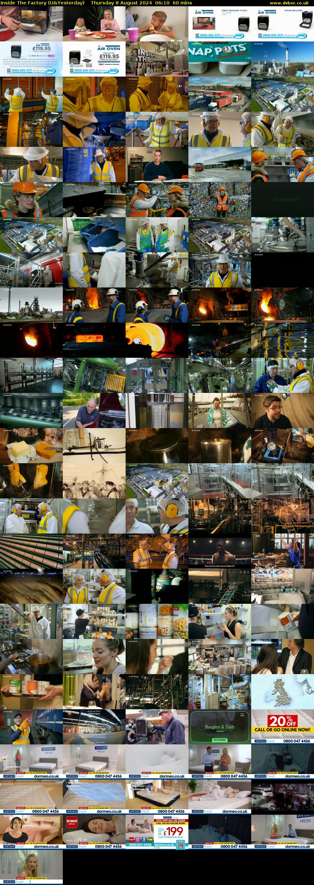 Inside The Factory (U&Yesterday) Thursday 8 August 2024 06:10 - 07:10