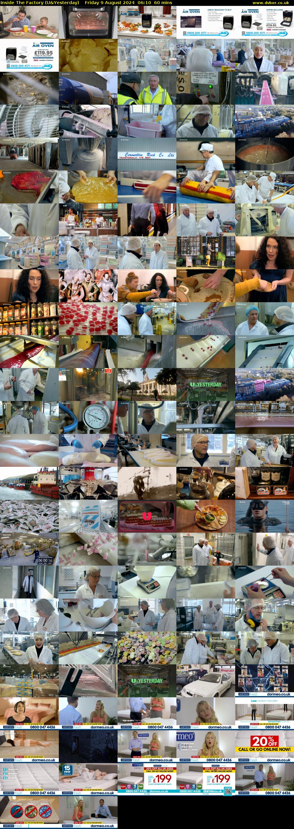 Inside The Factory (U&Yesterday) Friday 9 August 2024 06:10 - 07:10