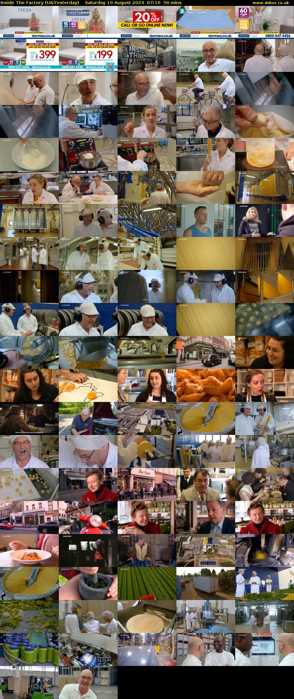 Inside The Factory (U&Yesterday) Saturday 10 August 2024 07:10 - 08:00