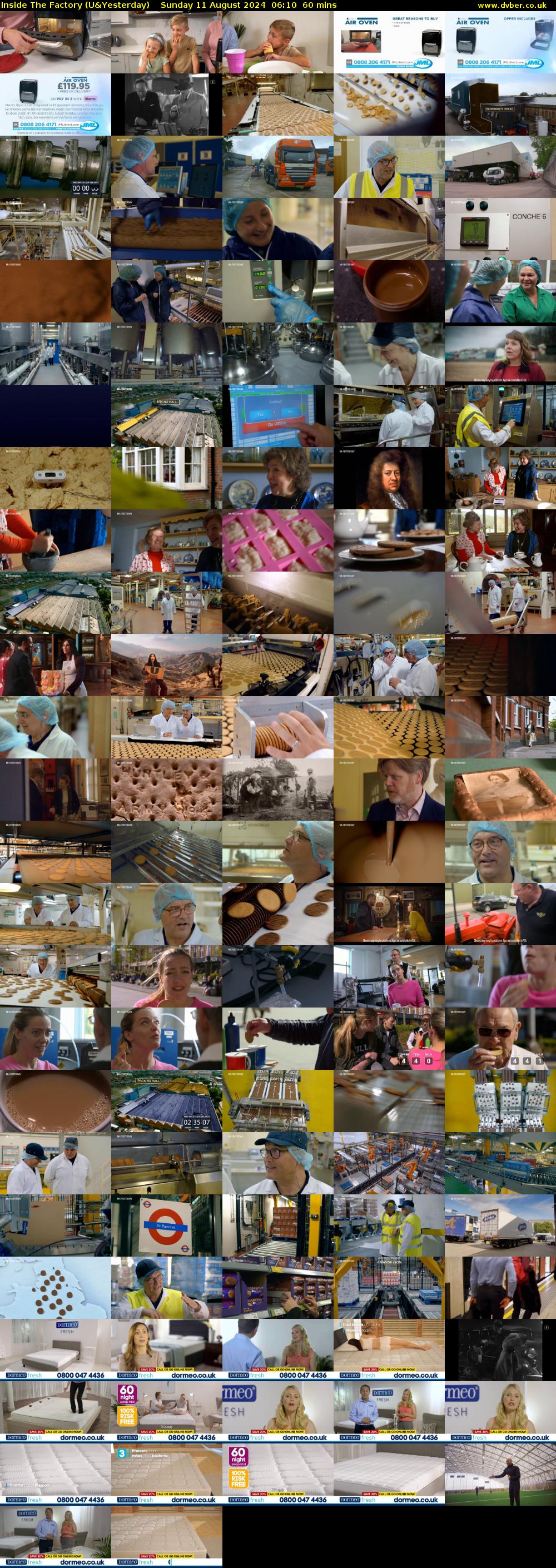 Inside The Factory (U&Yesterday) Sunday 11 August 2024 06:10 - 07:10