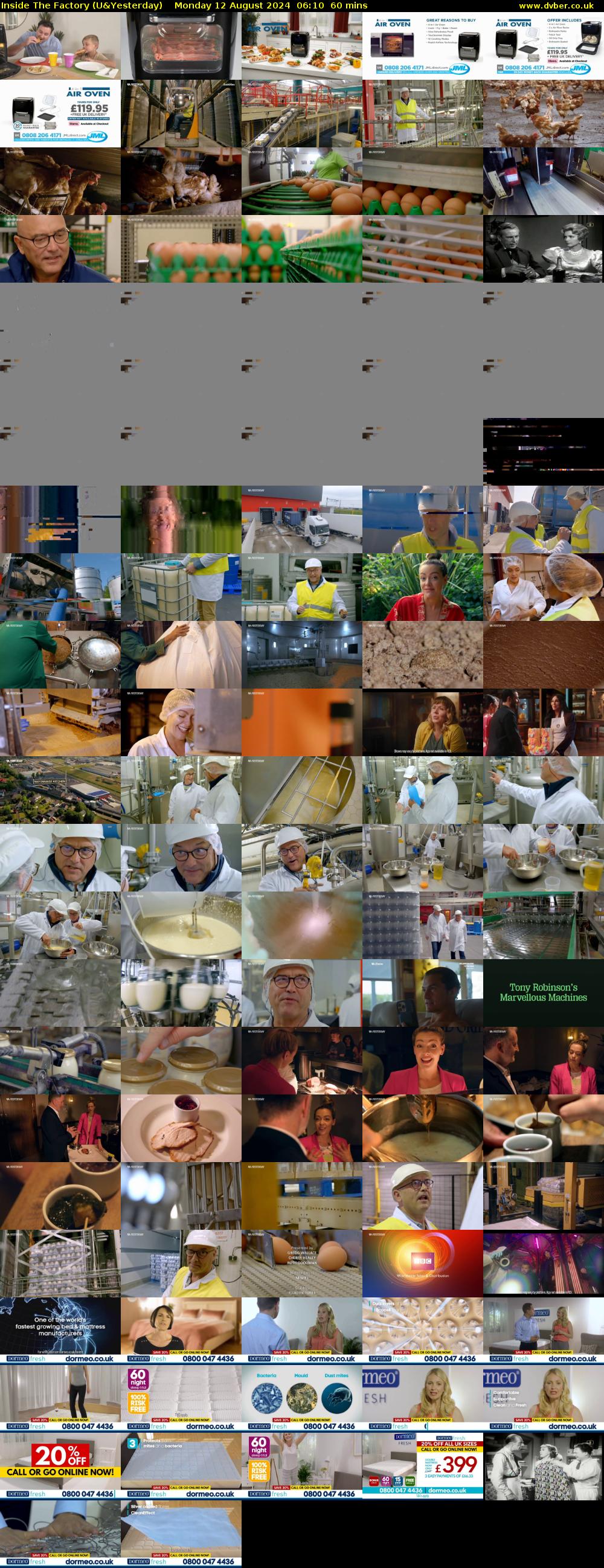Inside The Factory (U&Yesterday) Monday 12 August 2024 06:10 - 07:10