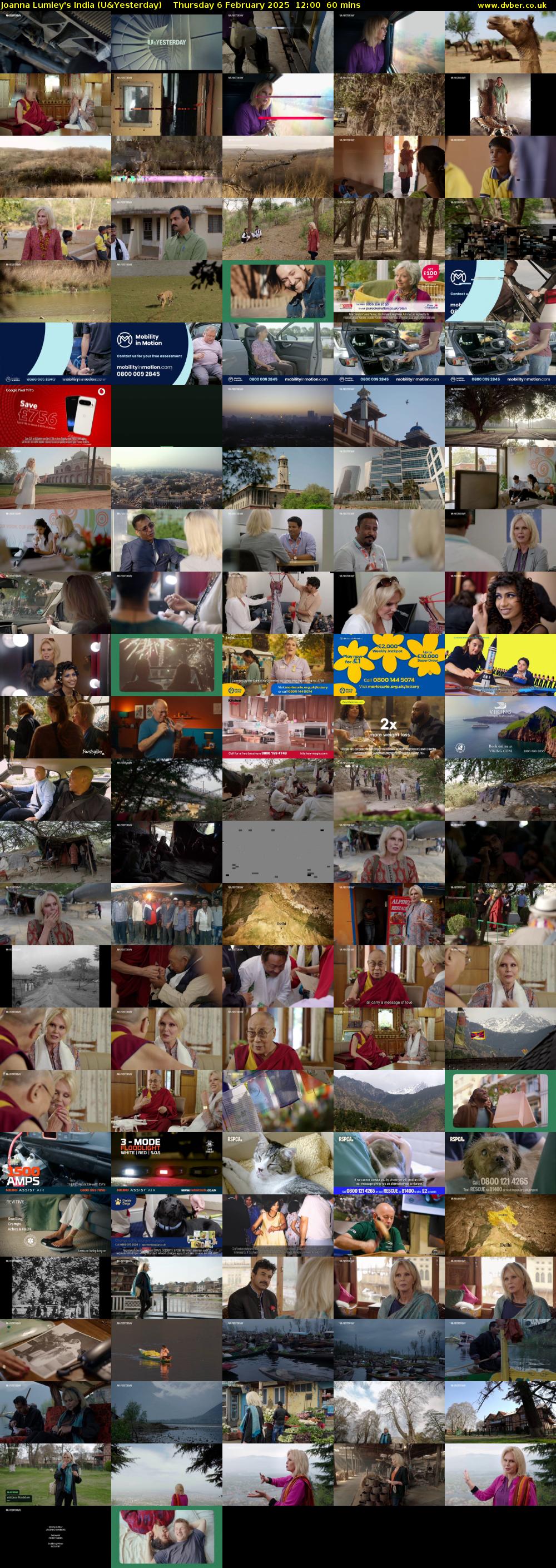 Joanna Lumley's India (U&Yesterday) Thursday 6 February 2025 12:00 - 13:00