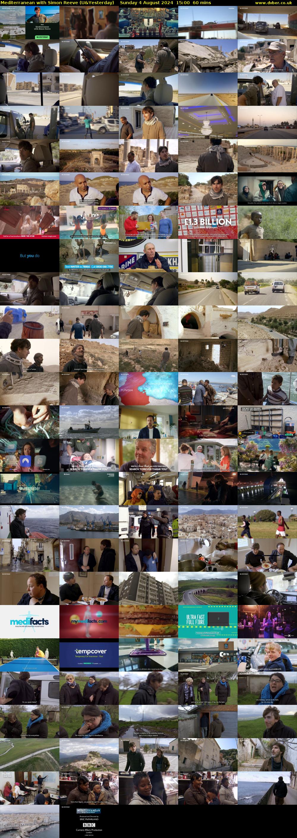 Mediterranean with Simon Reeve (U&Yesterday) Sunday 4 August 2024 15:00 - 16:00