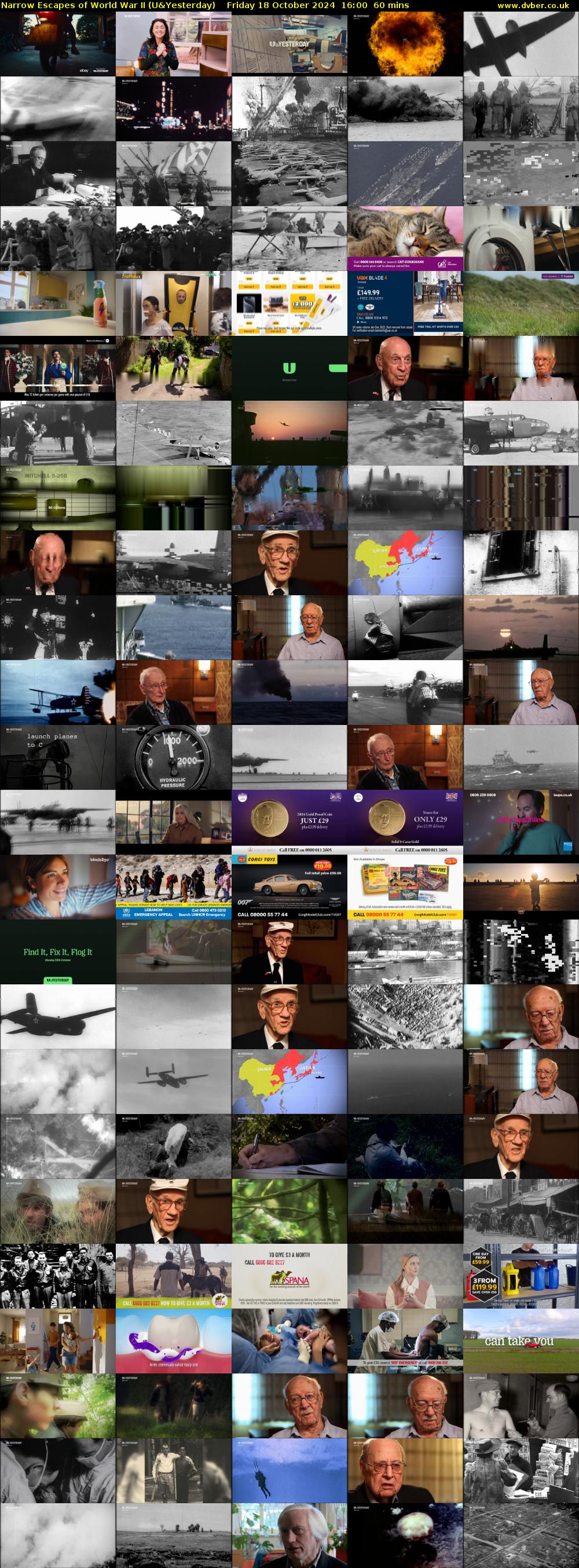 Narrow Escapes of World War II (U&Yesterday) Friday 18 October 2024 16:00 - 17:00