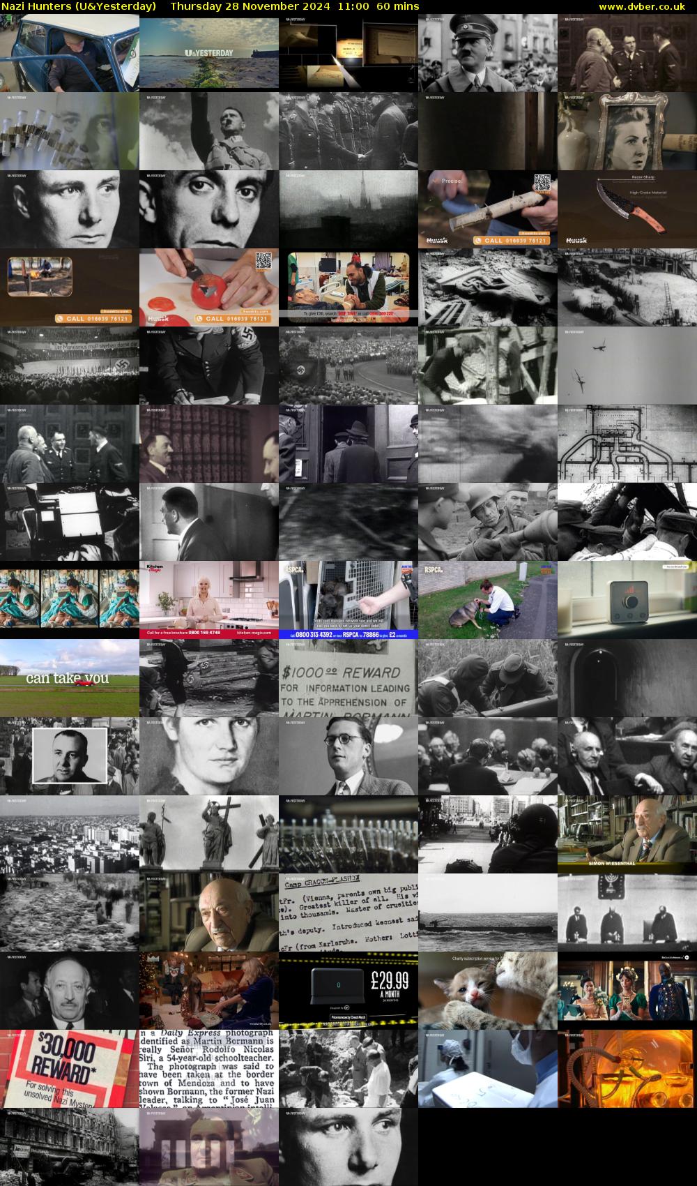 Nazi Hunters (U&Yesterday) Thursday 28 November 2024 11:00 - 12:00