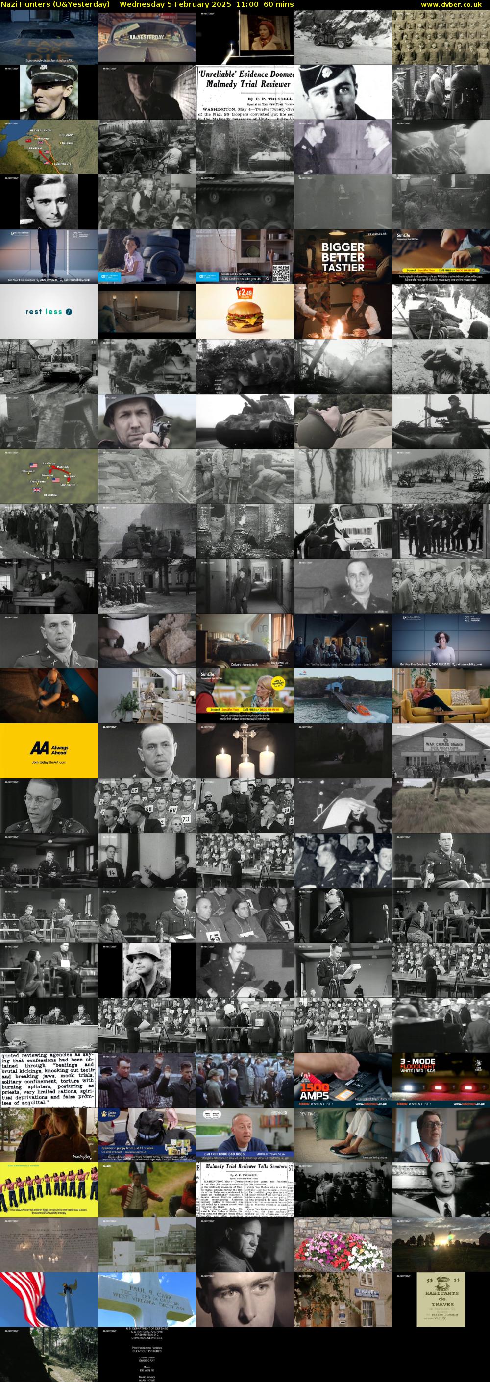 Nazi Hunters (U&Yesterday) Wednesday 5 February 2025 11:00 - 12:00