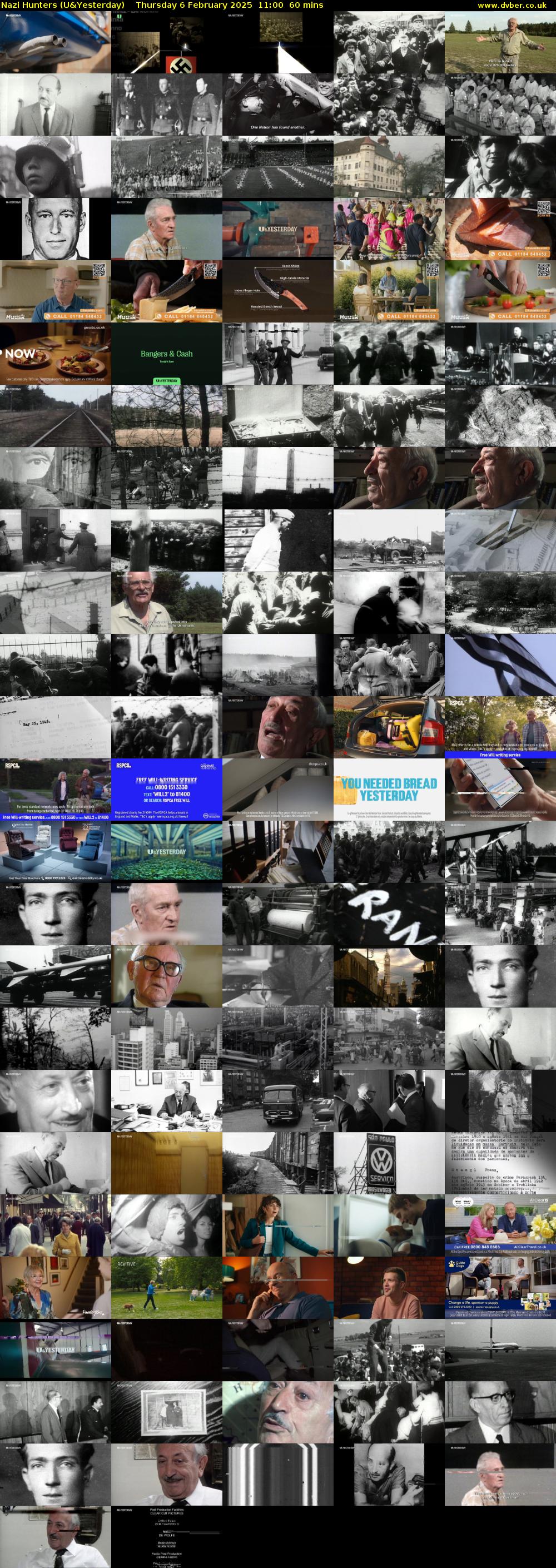 Nazi Hunters (U&Yesterday) Thursday 6 February 2025 11:00 - 12:00