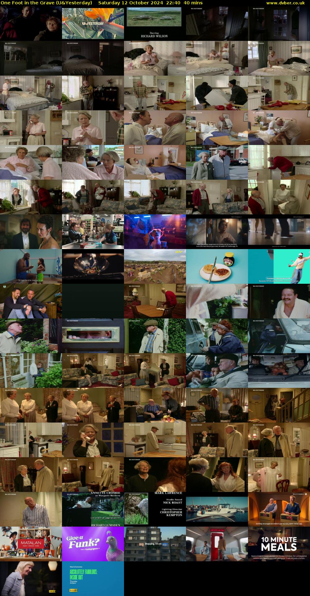 One Foot in the Grave (U&Yesterday) Saturday 12 October 2024 22:40 - 23:20