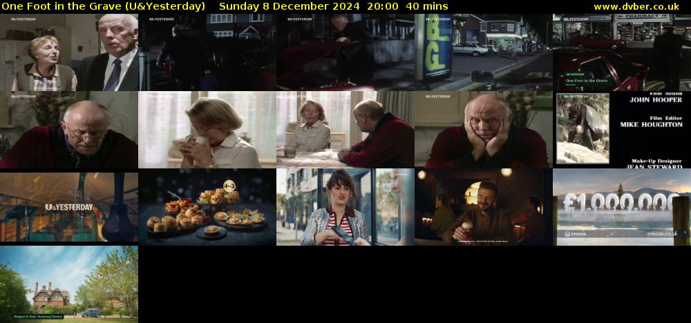 One Foot in the Grave (U&Yesterday) Sunday 8 December 2024 20:00 - 20:40