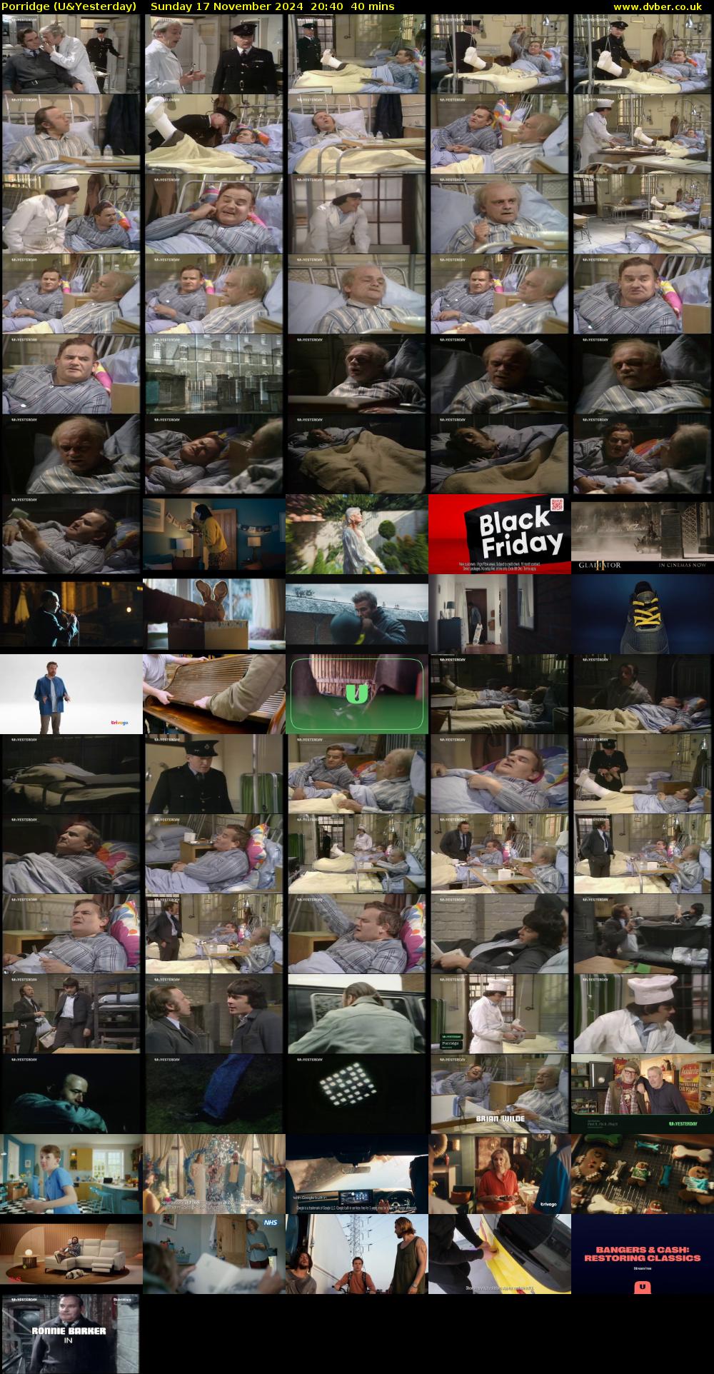 Porridge (U&Yesterday) Sunday 17 November 2024 20:40 - 21:20