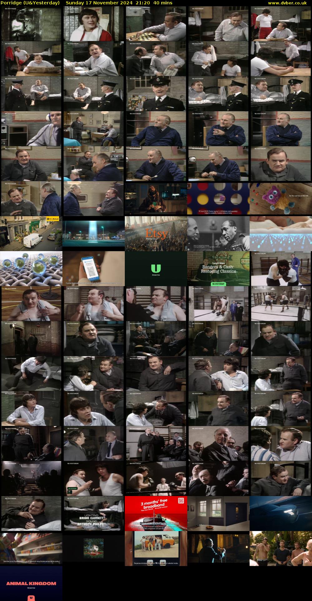 Porridge (U&Yesterday) Sunday 17 November 2024 21:20 - 22:00