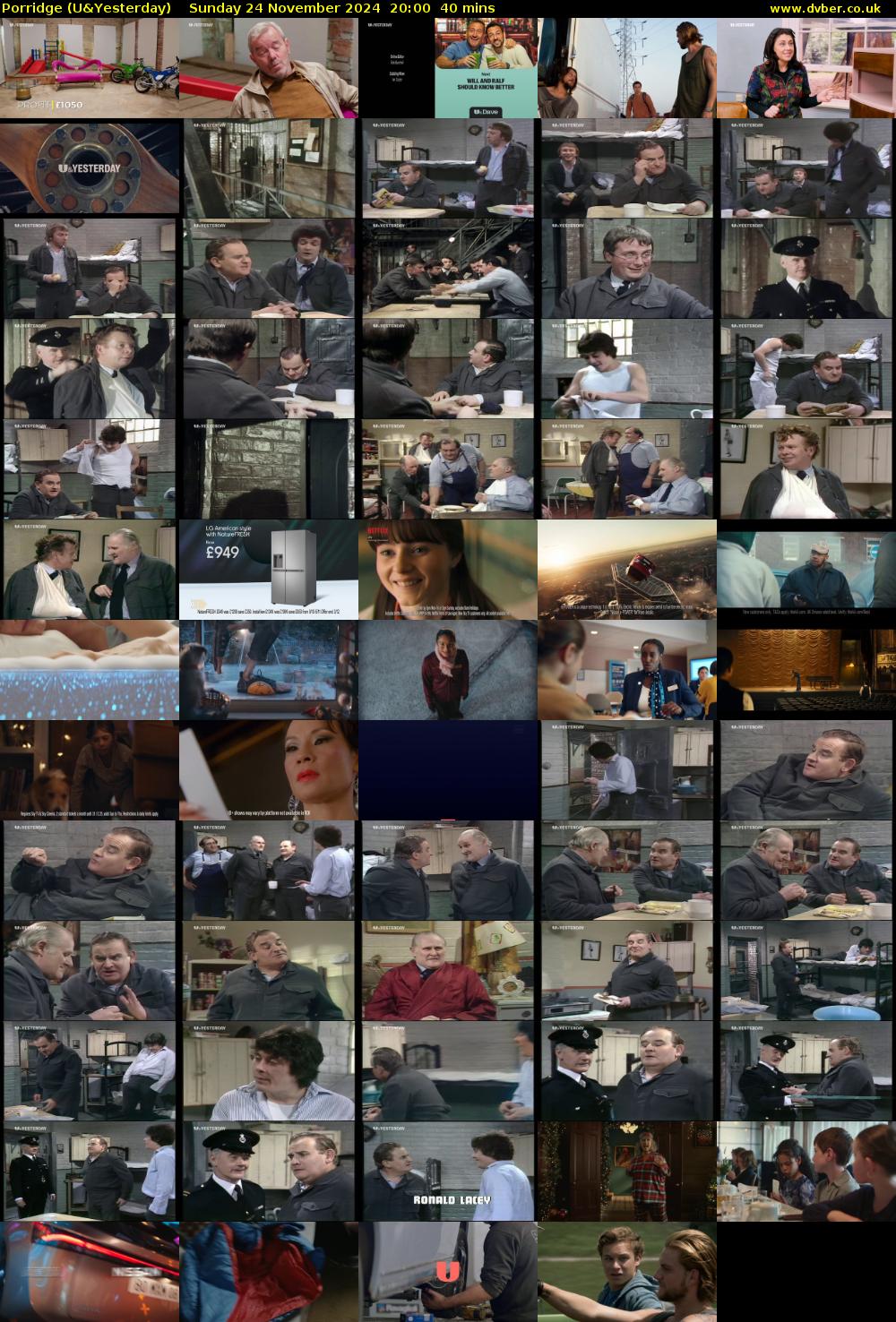 Porridge (U&Yesterday) Sunday 24 November 2024 20:00 - 20:40