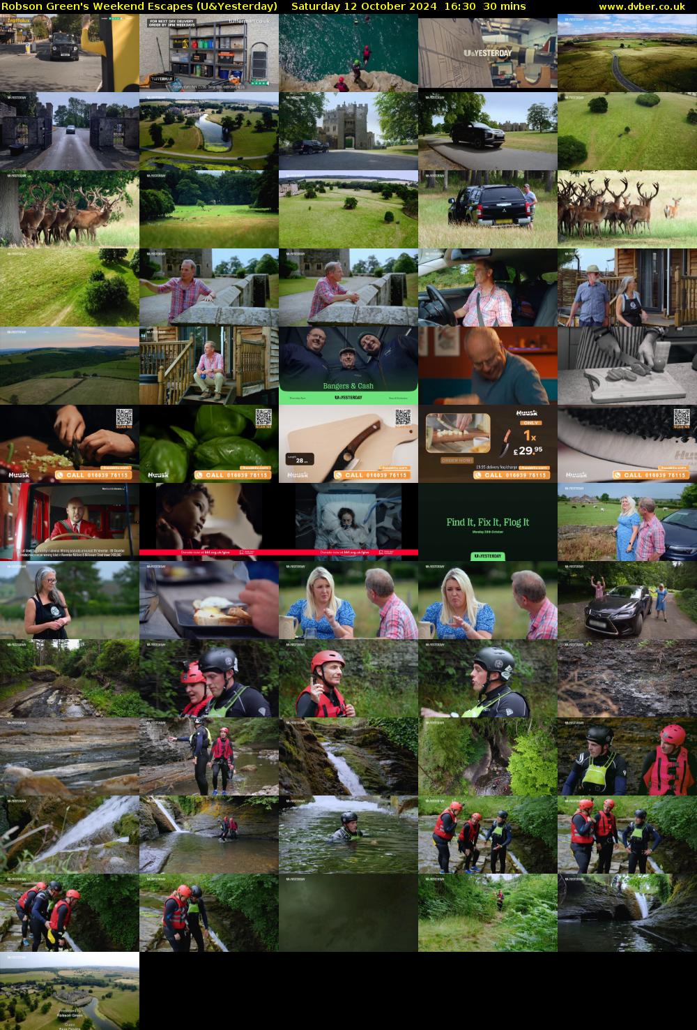 Robson Green's Weekend Escapes (U&Yesterday) Saturday 12 October 2024 16:30 - 17:00