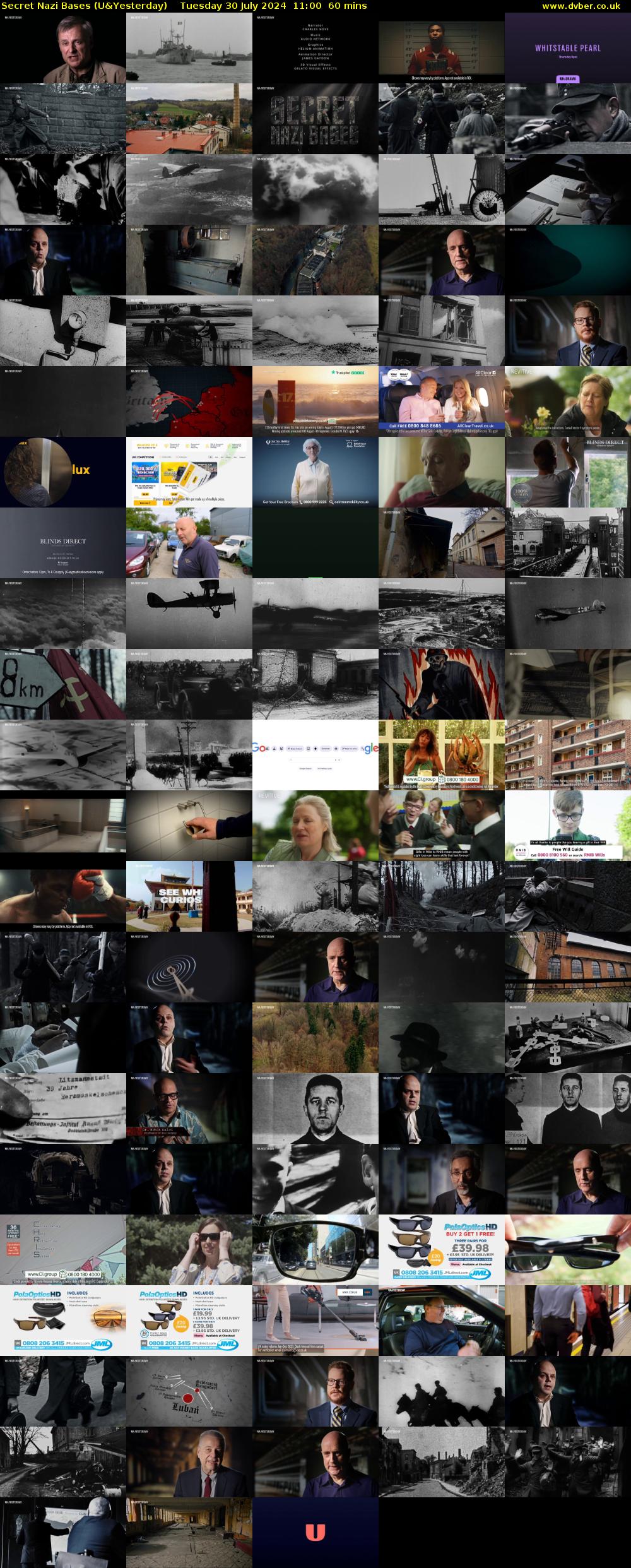 Secret Nazi Bases (U&Yesterday) Tuesday 30 July 2024 11:00 - 12:00