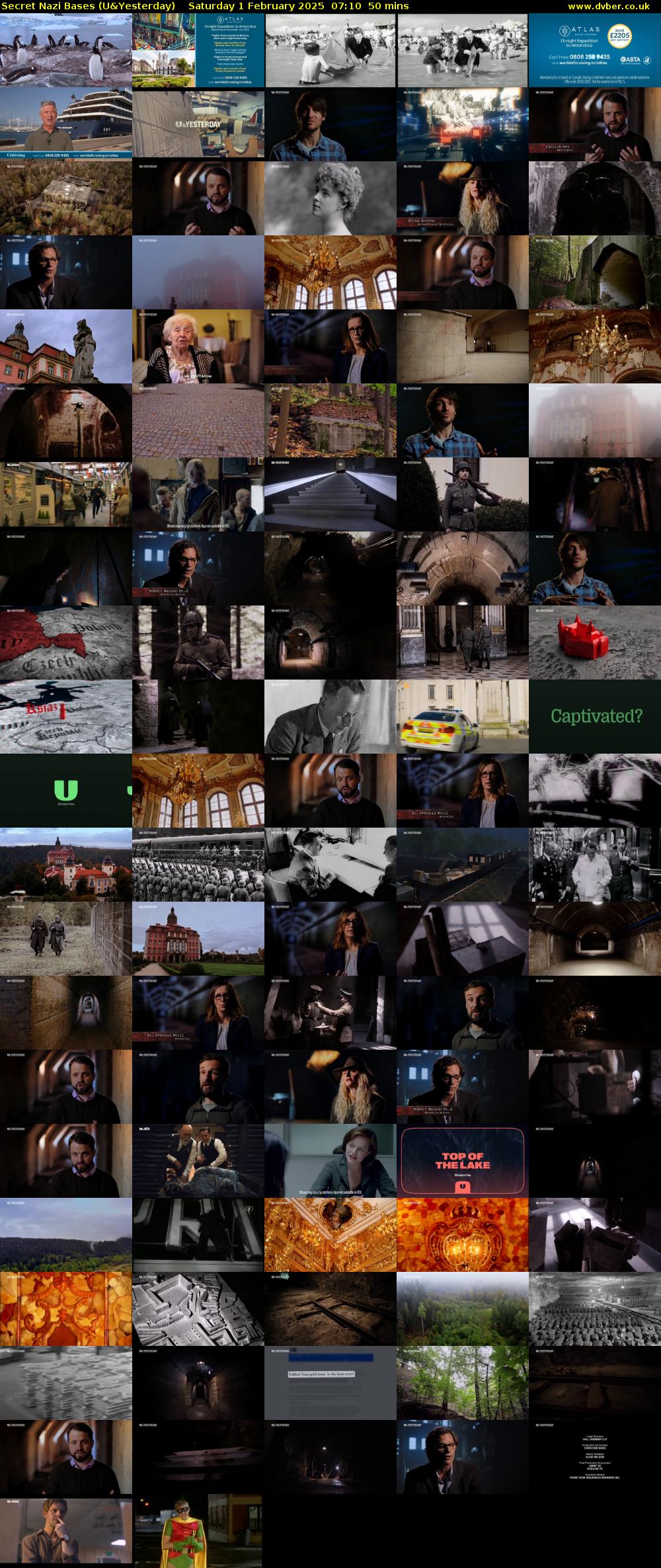 Secret Nazi Bases (U&Yesterday) Saturday 1 February 2025 07:10 - 08:00