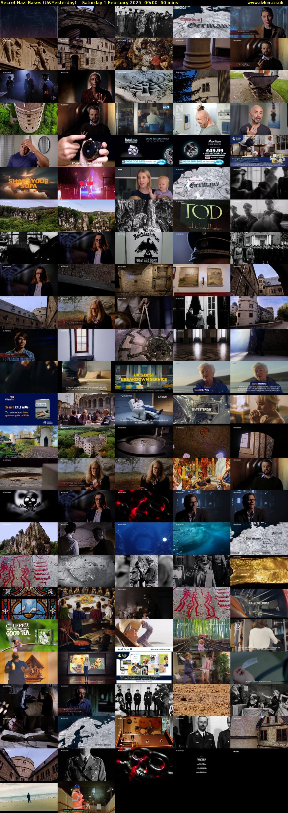 Secret Nazi Bases (U&Yesterday) Saturday 1 February 2025 09:00 - 10:00