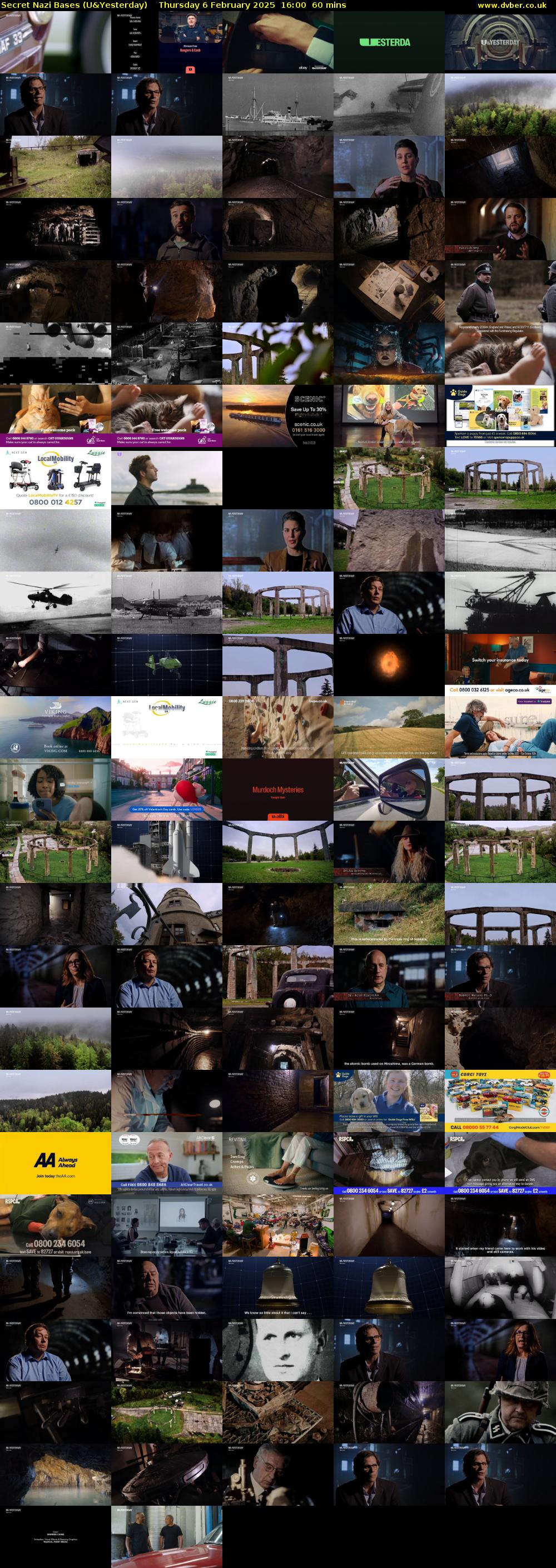 Secret Nazi Bases (U&Yesterday) Thursday 6 February 2025 16:00 - 17:00