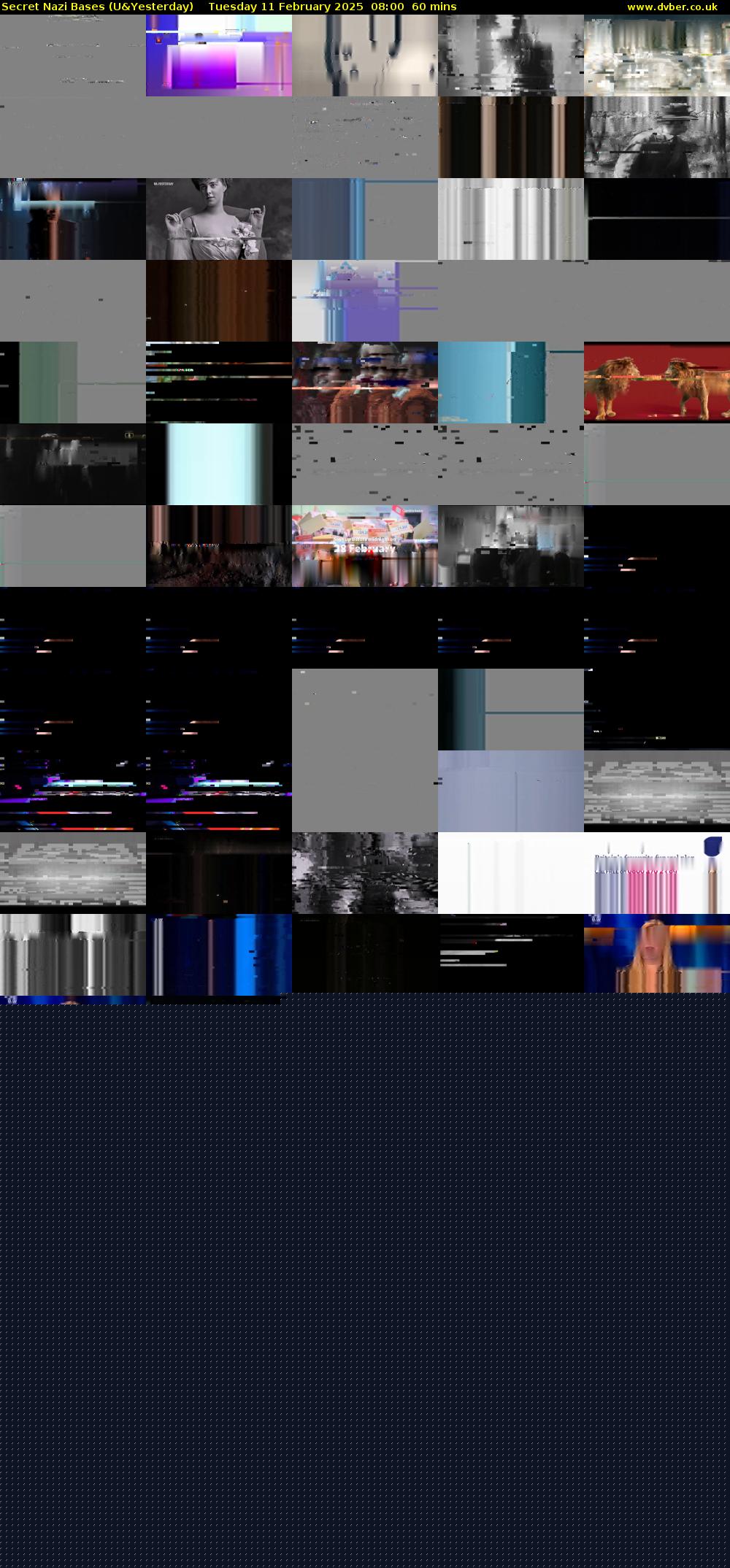 Secret Nazi Bases (U&Yesterday) Tuesday 11 February 2025 08:00 - 09:00