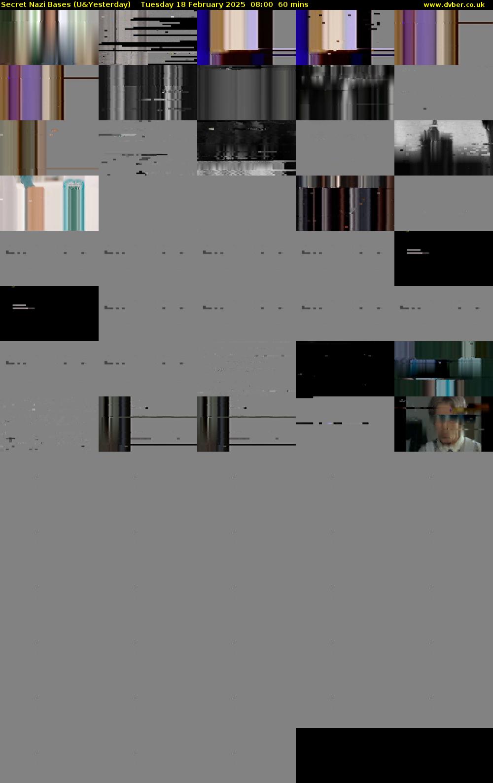 Secret Nazi Bases (U&Yesterday) Tuesday 18 February 2025 08:00 - 09:00