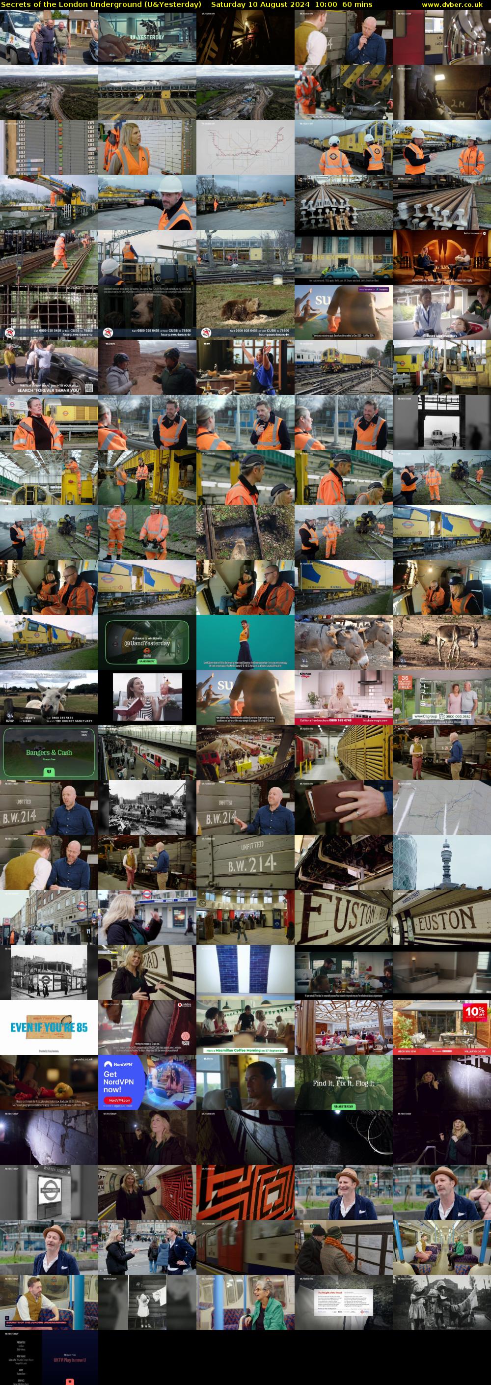 Secrets of the London Underground (U&Yesterday) Saturday 10 August 2024 10:00 - 11:00