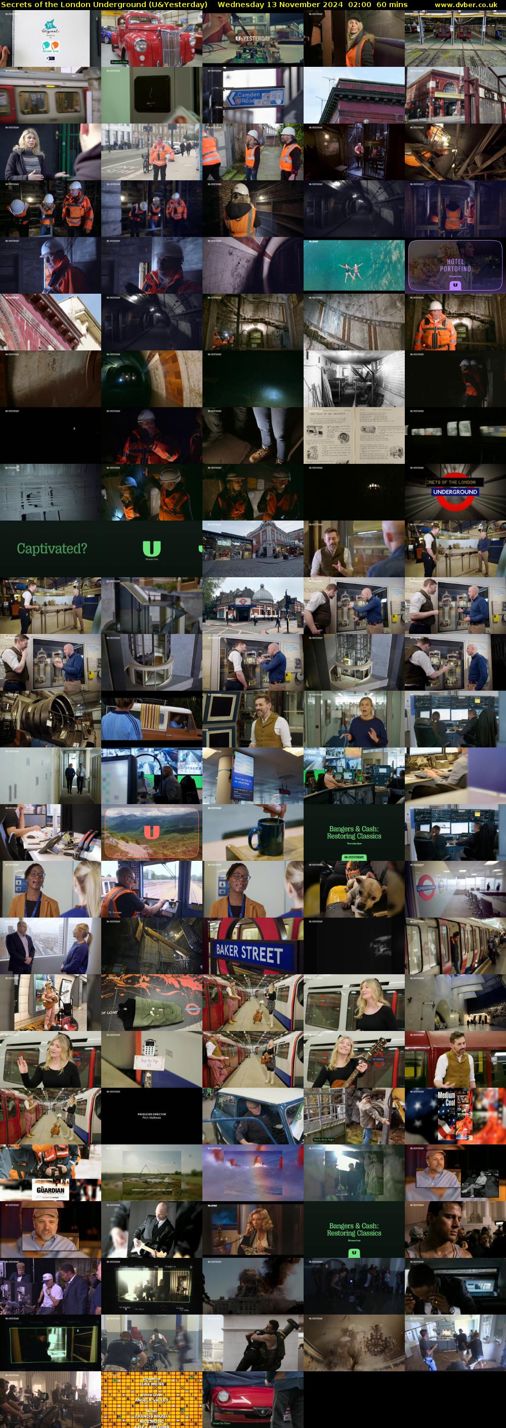 Secrets of the London Underground (U&Yesterday) Wednesday 13 November 2024 02:00 - 03:00