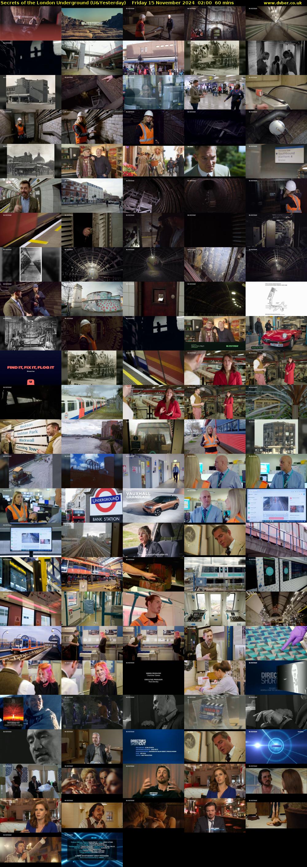 Secrets of the London Underground (U&Yesterday) Friday 15 November 2024 02:00 - 03:00