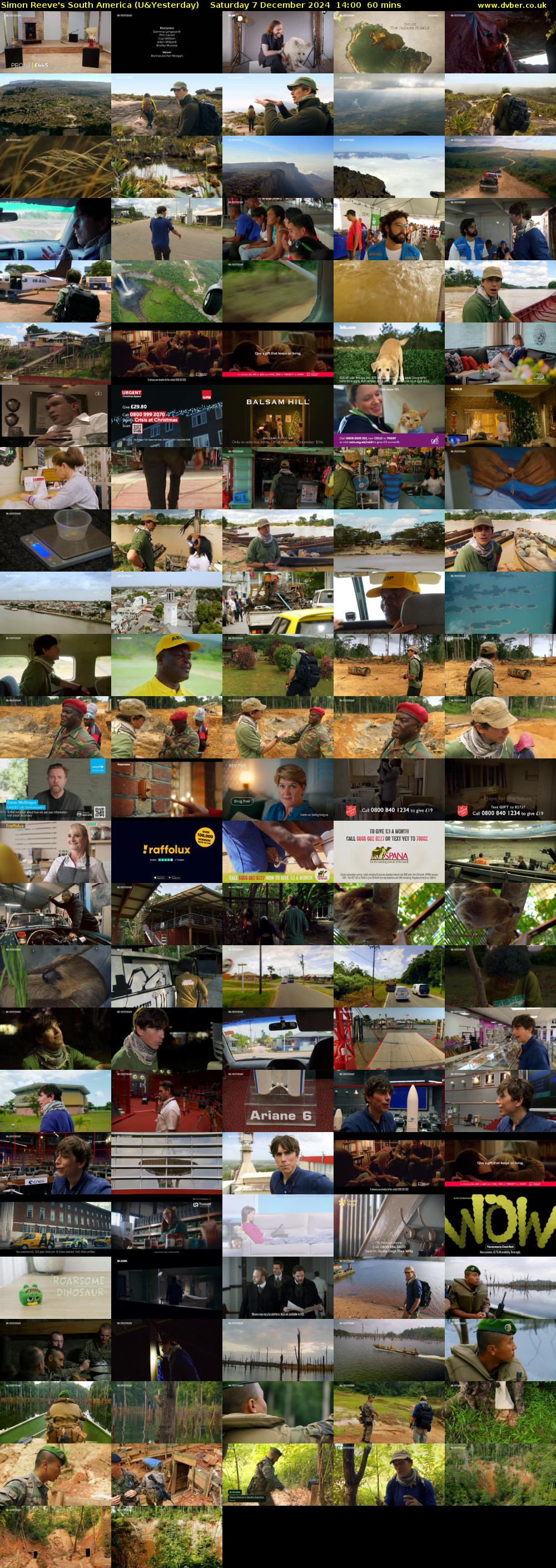 Simon Reeve's South America (U&Yesterday) Saturday 7 December 2024 14:00 - 15:00