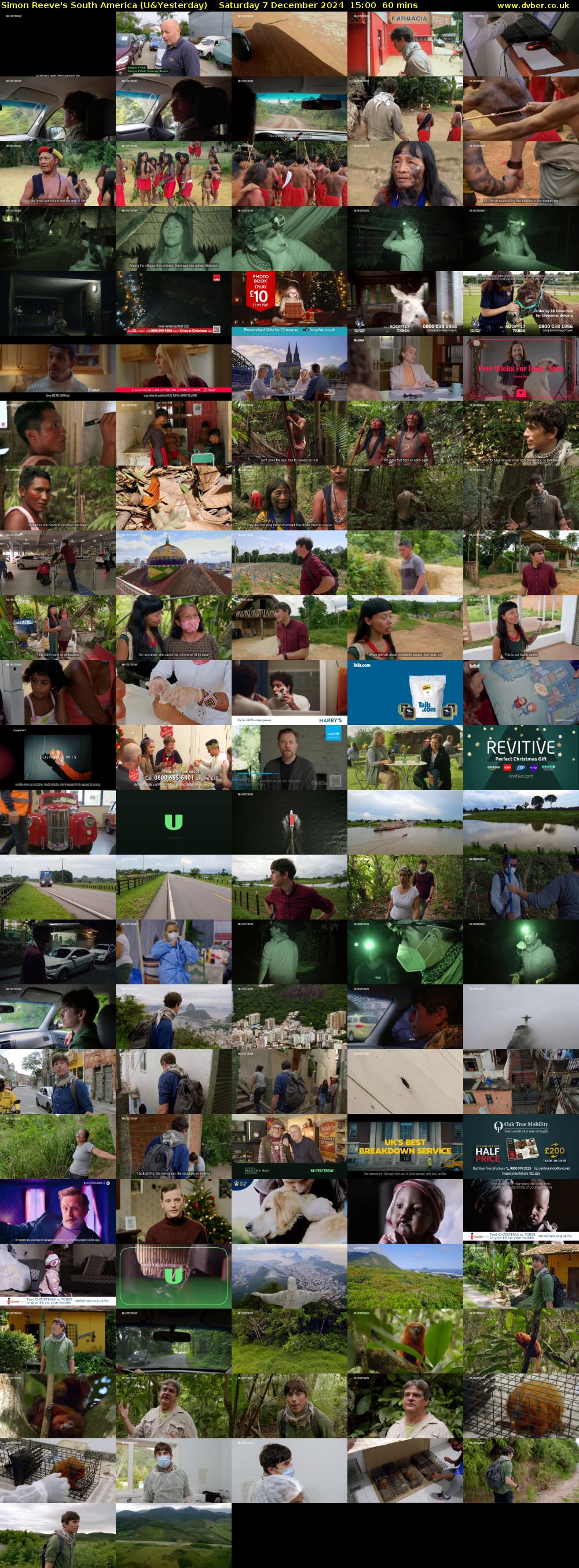 Simon Reeve's South America (U&Yesterday) Saturday 7 December 2024 15:00 - 16:00