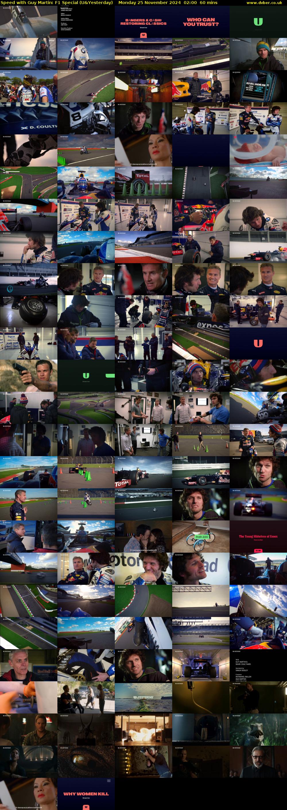Speed with Guy Martin: F1 Special (U&Yesterday) Monday 25 November 2024 02:00 - 03:00