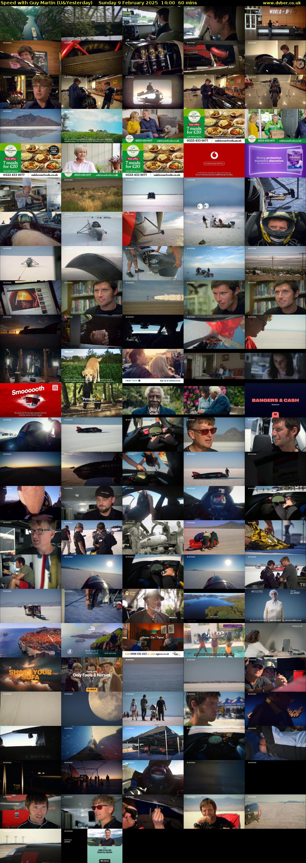 Speed with Guy Martin (U&Yesterday) Sunday 9 February 2025 14:00 - 15:00