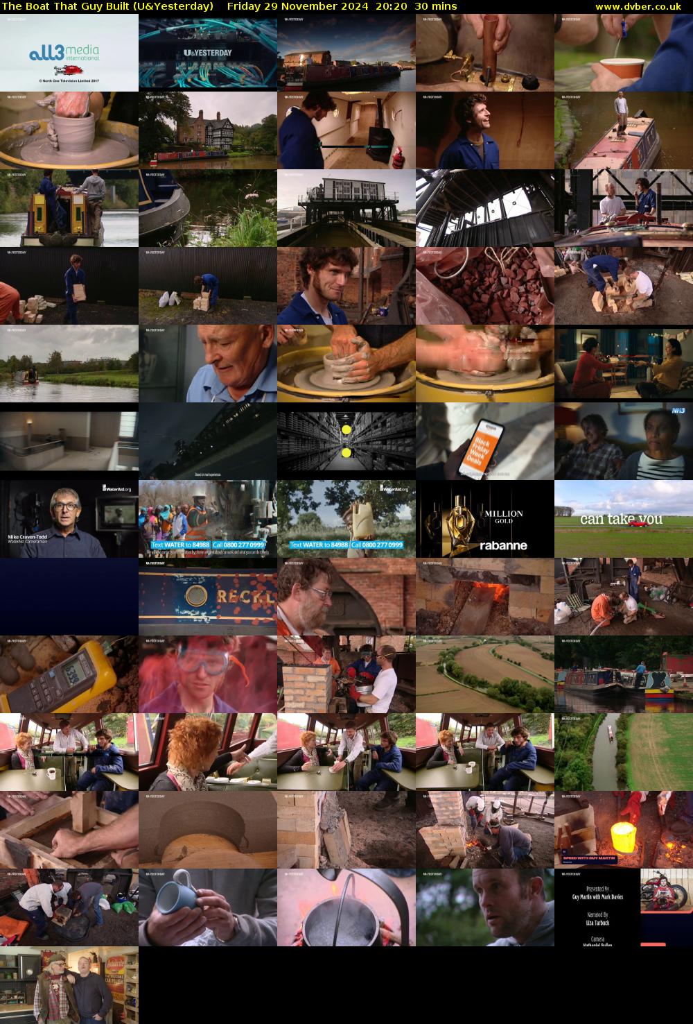 The Boat That Guy Built (U&Yesterday) Friday 29 November 2024 20:20 - 20:50