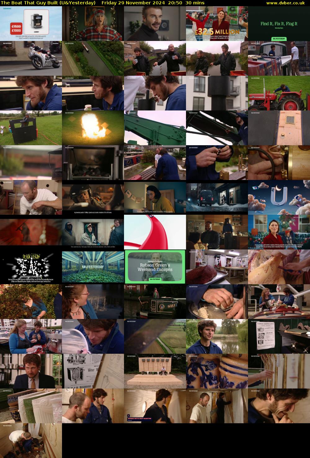 The Boat That Guy Built (U&Yesterday) Friday 29 November 2024 20:50 - 21:20