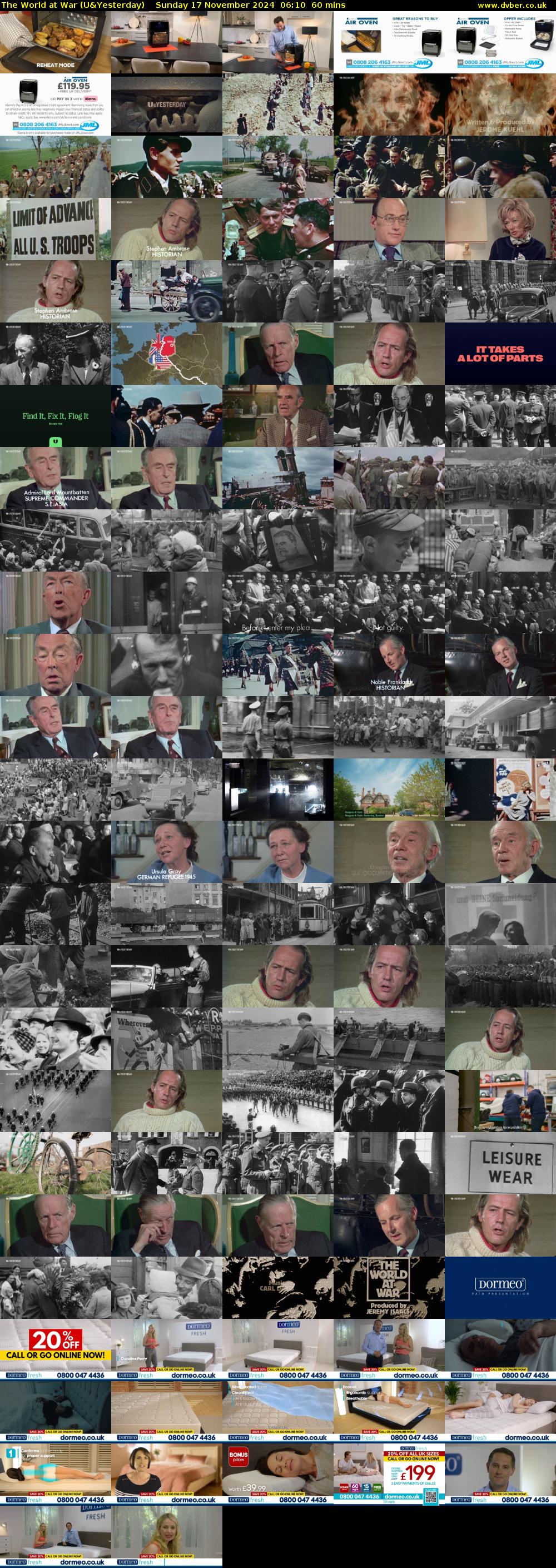 The World at War (U&Yesterday) Sunday 17 November 2024 06:10 - 07:10