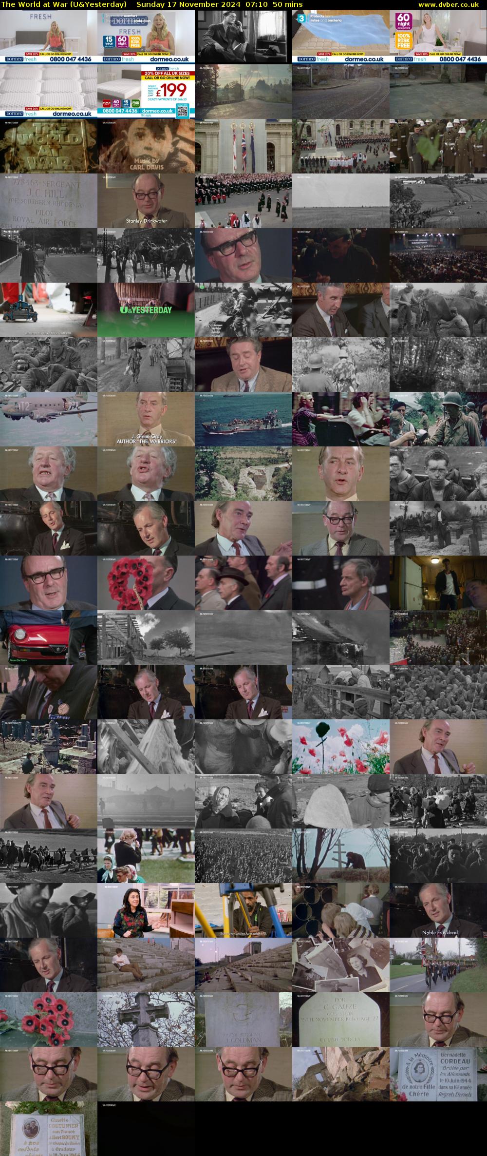 The World at War (U&Yesterday) Sunday 17 November 2024 07:10 - 08:00