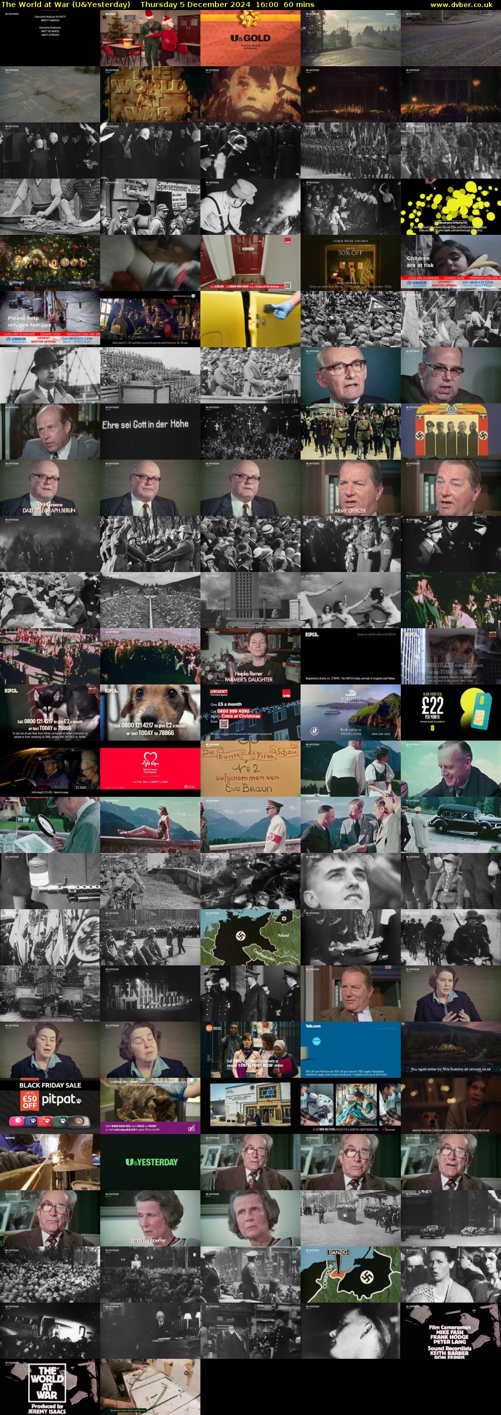 The World at War (U&Yesterday) Thursday 5 December 2024 16:00 - 17:00