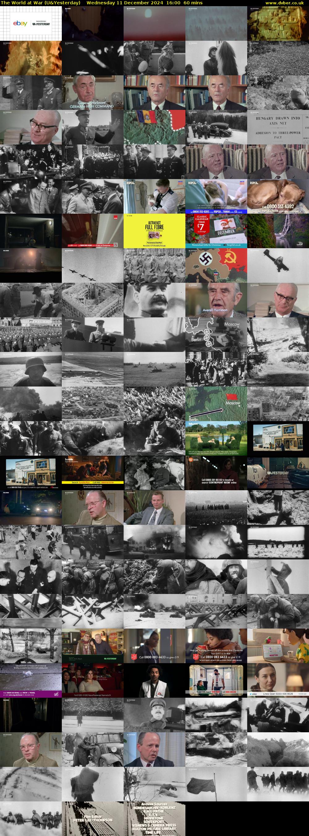 The World at War (U&Yesterday) Wednesday 11 December 2024 16:00 - 17:00