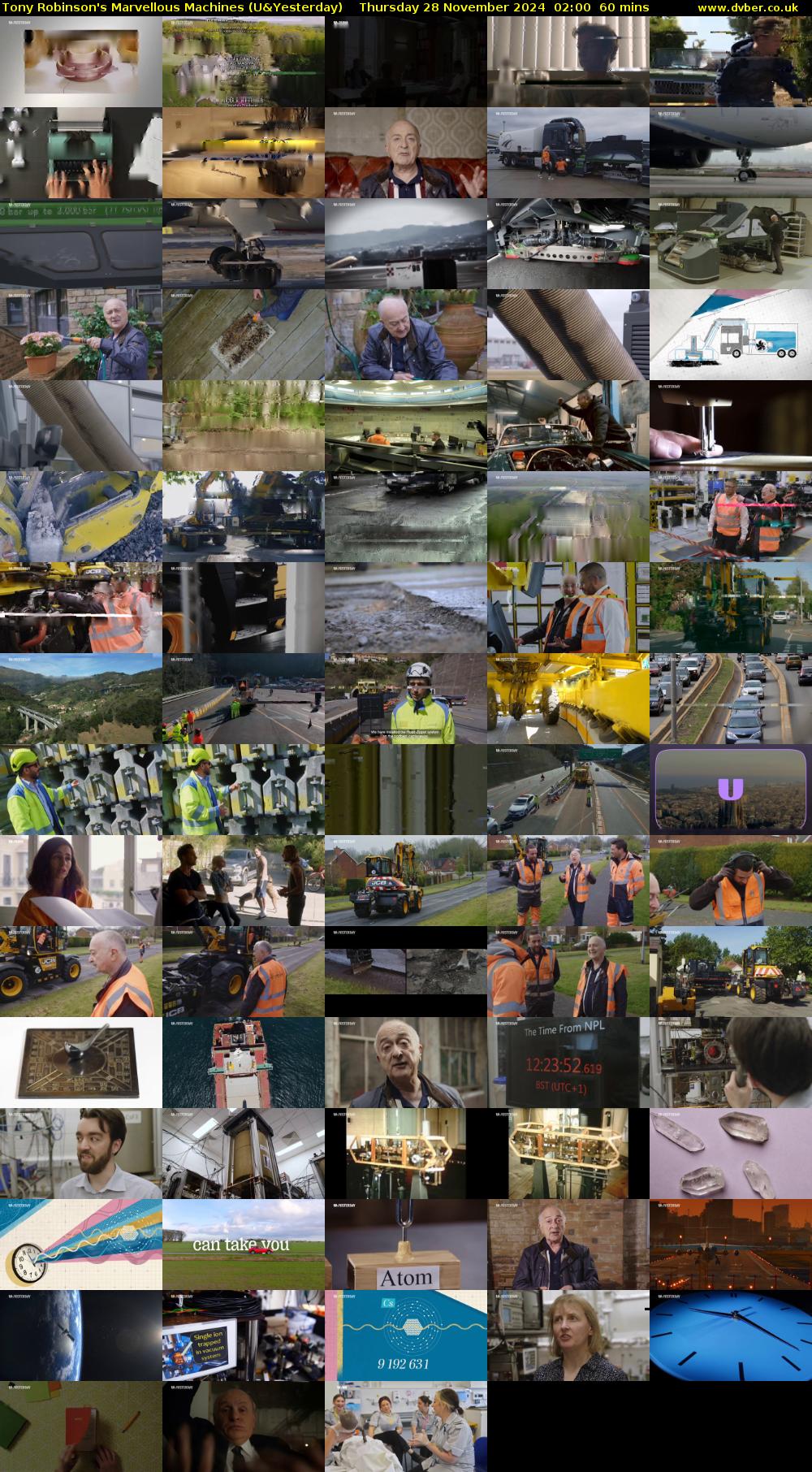 Tony Robinson's Marvellous Machines (U&Yesterday) Thursday 28 November 2024 02:00 - 03:00