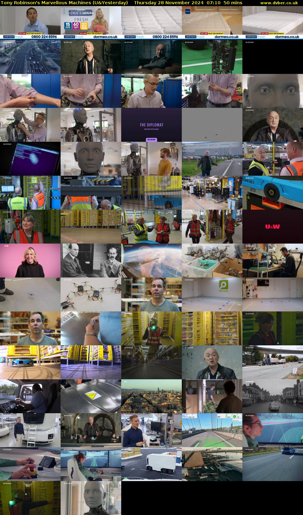 Tony Robinson's Marvellous Machines (U&Yesterday) Thursday 28 November 2024 07:10 - 08:00