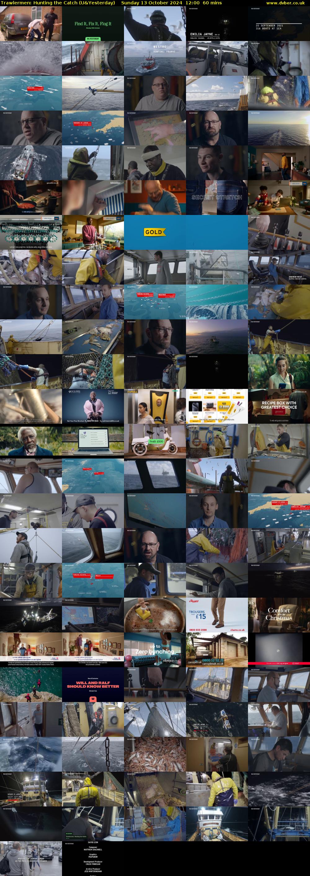 Trawlermen: Hunting the Catch (U&Yesterday) Sunday 13 October 2024 12:00 - 13:00