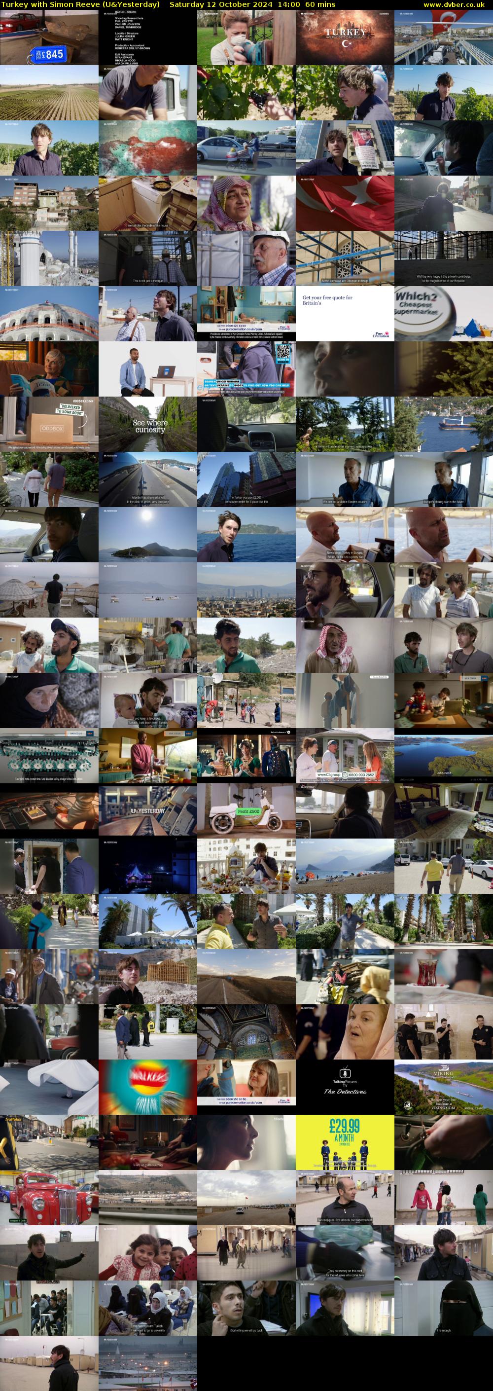 Turkey with Simon Reeve (U&Yesterday) Saturday 12 October 2024 14:00 - 15:00