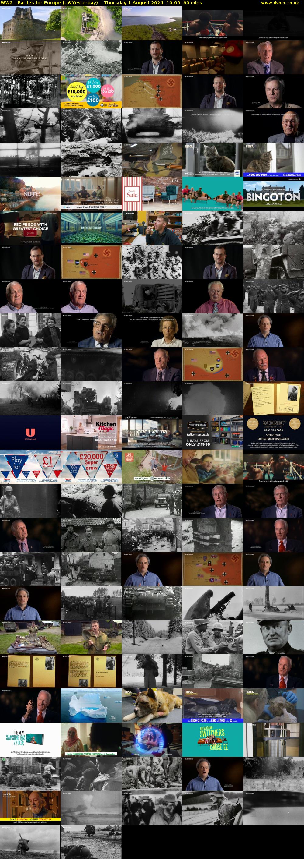 WW2 - Battles for Europe (U&Yesterday) Thursday 1 August 2024 10:00 - 11:00