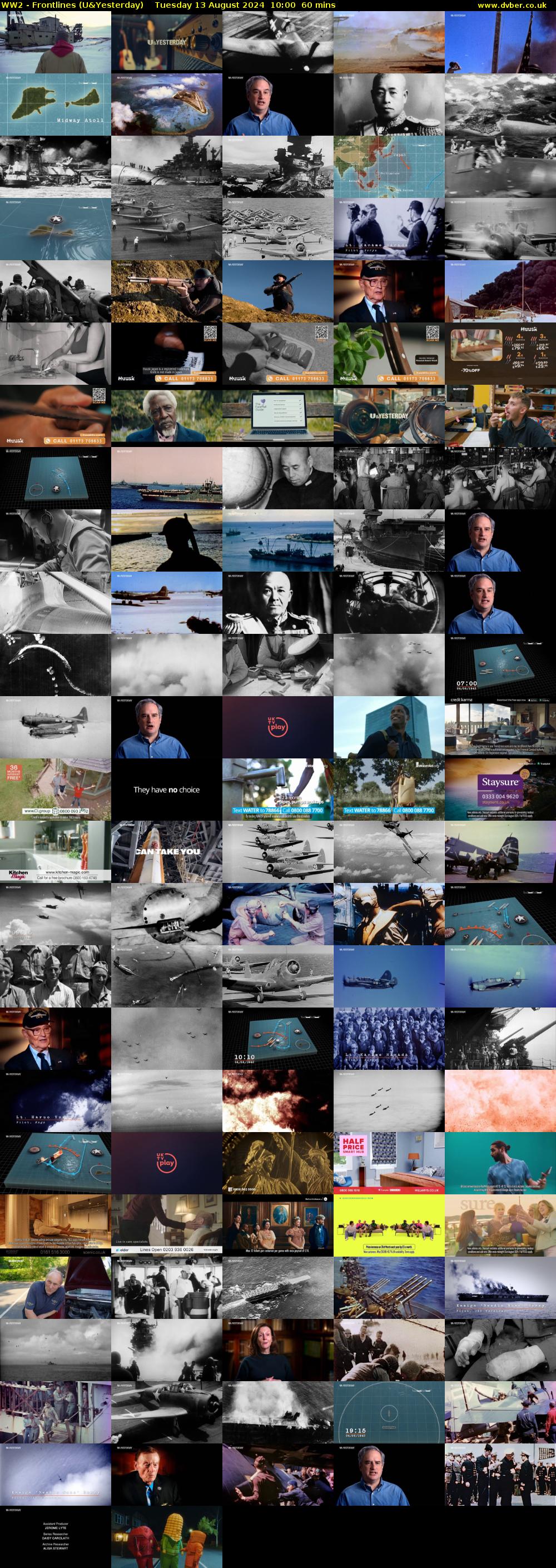 WW2 - Frontlines (U&Yesterday) Tuesday 13 August 2024 10:00 - 11:00