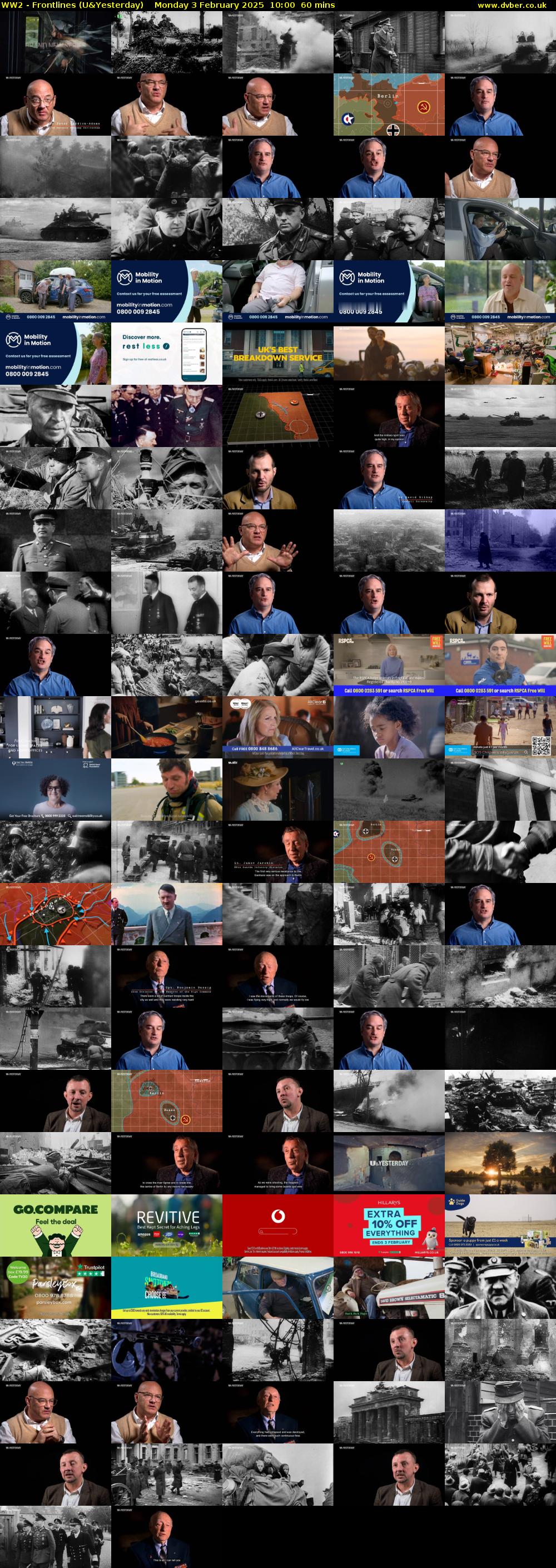 WW2 - Frontlines (U&Yesterday) Monday 3 February 2025 10:00 - 11:00