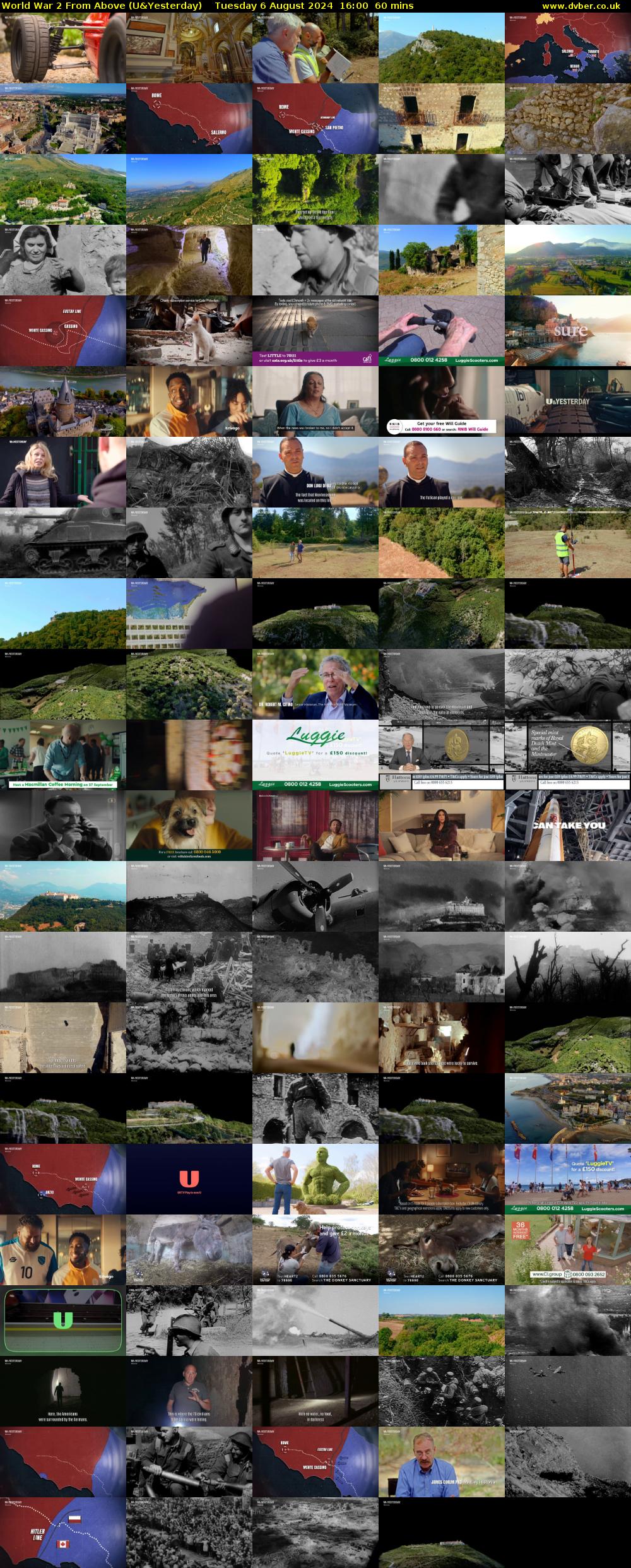 World War 2 From Above (U&Yesterday) Tuesday 6 August 2024 16:00 - 17:00