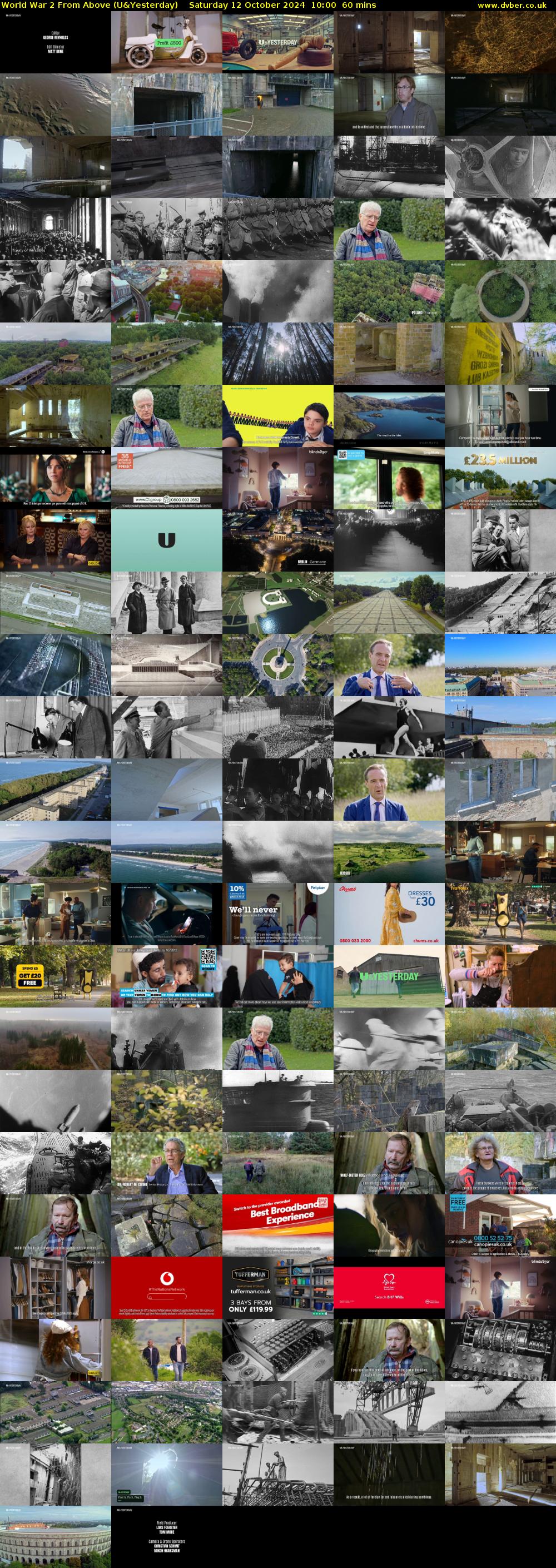 World War 2 From Above (U&Yesterday) Saturday 12 October 2024 10:00 - 11:00
