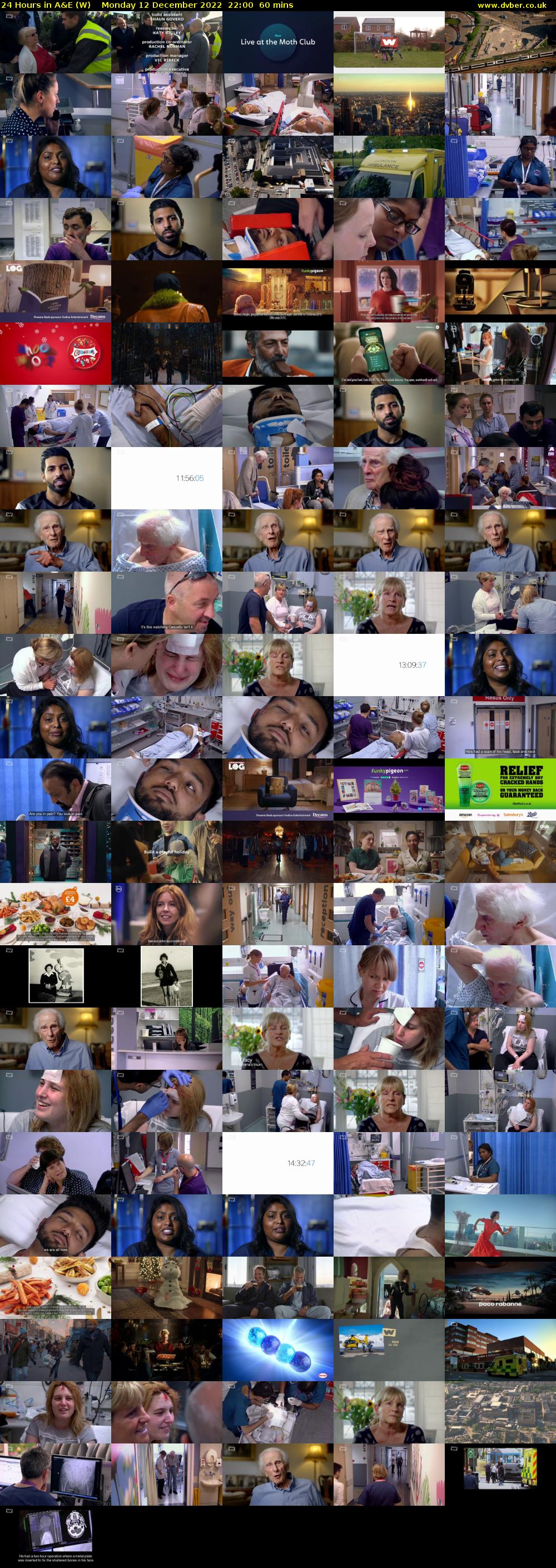 24 Hours in A&E (W) Monday 12 December 2022 22:00 - 23:00