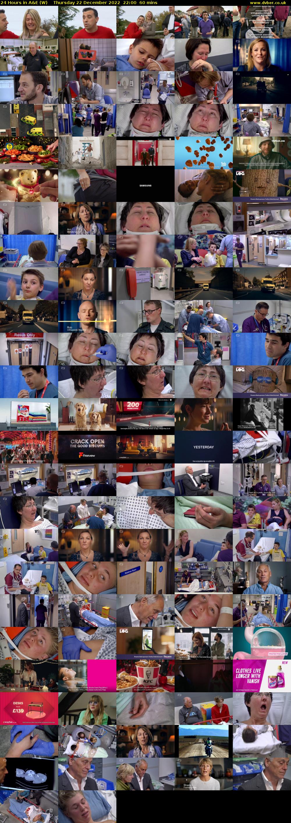 24 Hours in A&E (W) Thursday 22 December 2022 22:00 - 23:00